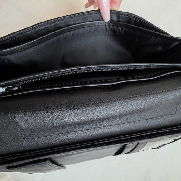 *RARE* Tumi Modernist Travel Organizer Black Leather 50th Retired - Picture 7 of 7